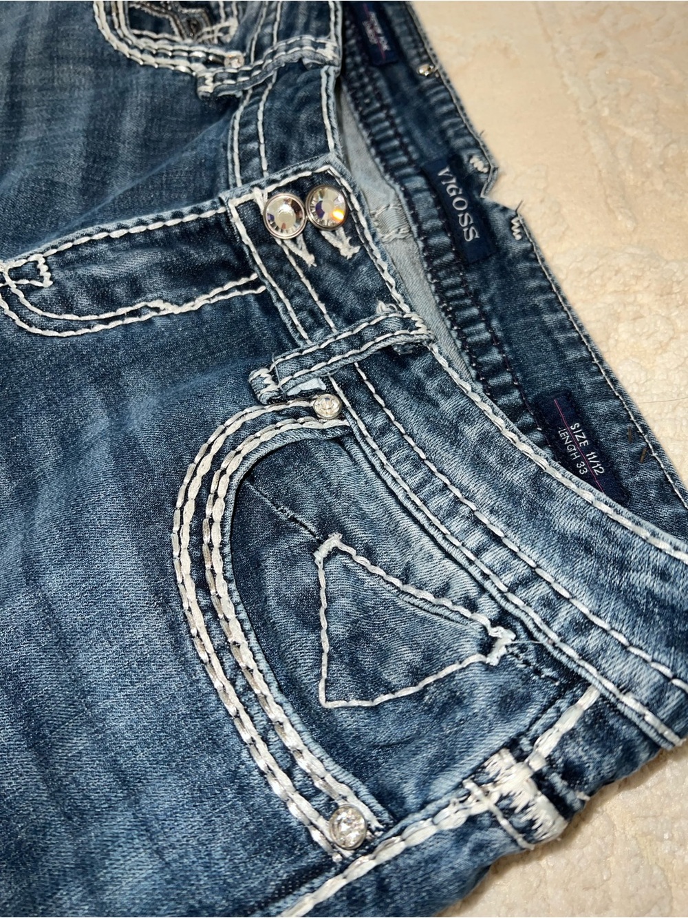 Buckle Vigoss Women’s Blue Boot Cut Jeans! Size 11/12 Length 33. Excellent - Picture 9 of 16